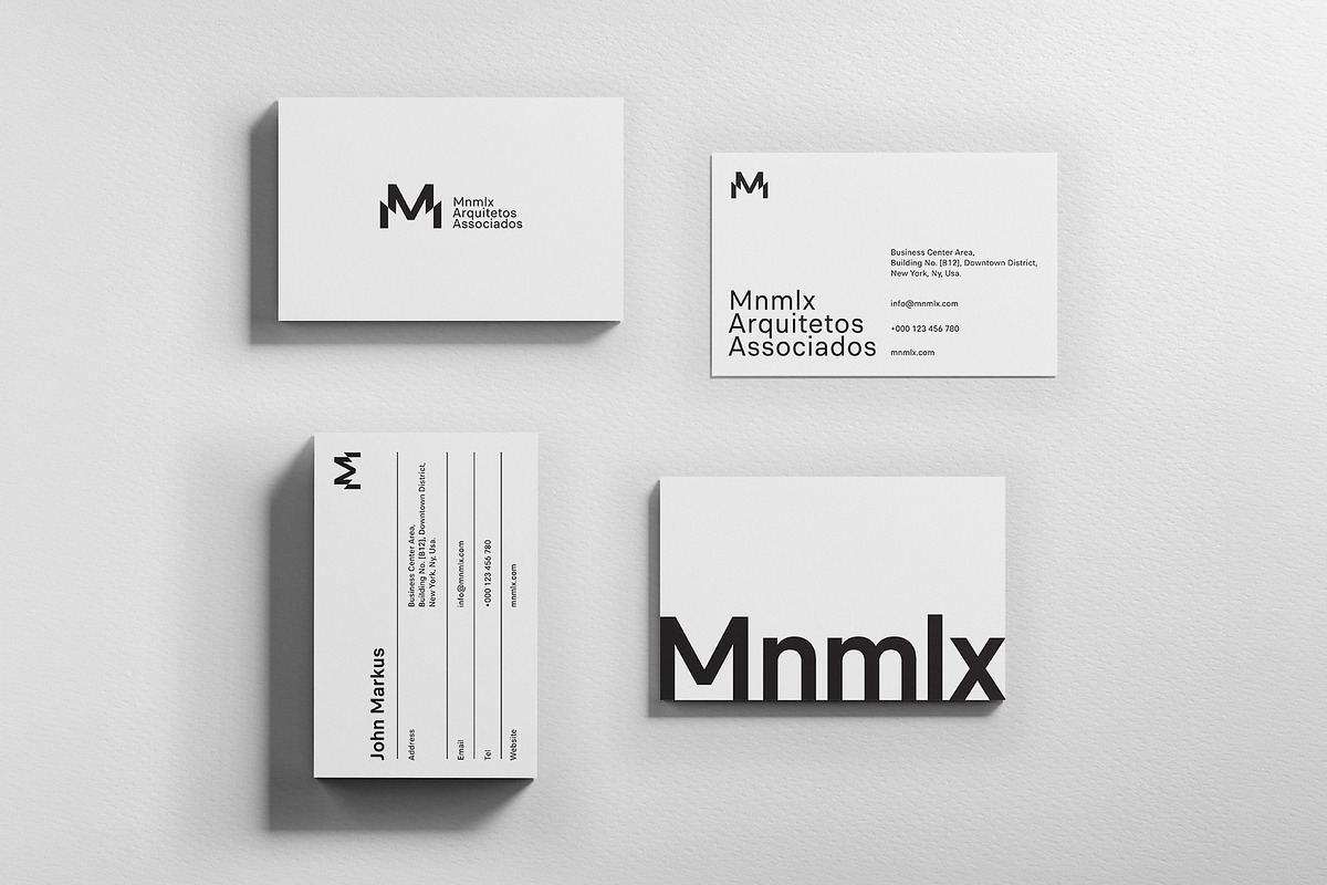 Minimal Business Cards - Bundle 01, a Business Card Template by MustaART (Photo 7 of 10)