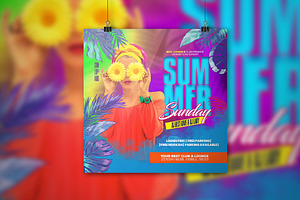 Summer Sunday Night Club Flyer