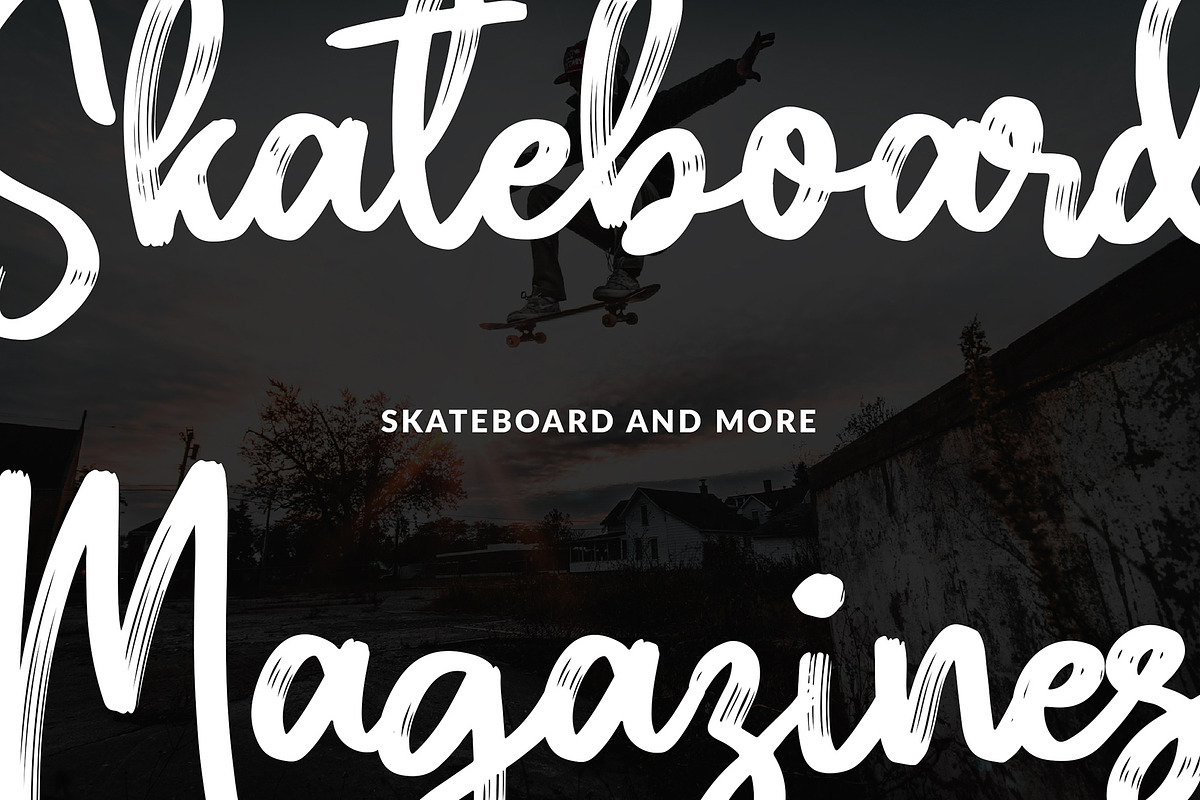 Purbaya Brush Script Typeface preview 7