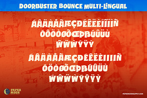 Doorbuster Bounce Sign Painter Font