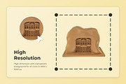 World Landmark Building 3D Icon Pack, an Education Illustration by twinstd (Thumbnail 3 of 6)