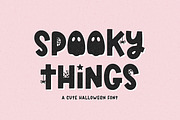Spooky Things - Cute Halloween Font, a Handwritten Font by simpleblues (Thumbnail 1 of 12)