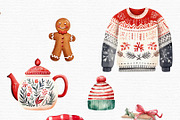 Watercolor Christmas Bear Clipart, an Illustration by Autumn Breeze (Thumbnail 5 of 7)