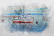 Watercolor Photoshop Template, a Layer Style Add-On by 3d_model_tifotizi (Thumbnail 3 of 4)