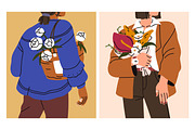 Women with flower bouquets cards set, a Person Illustration by Good Studio (Thumbnail 5 of 6)