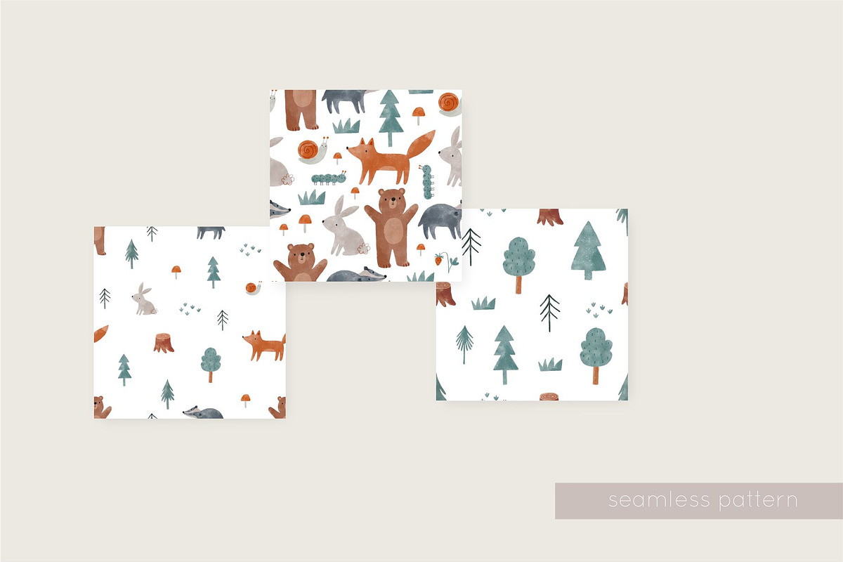 Watercolor woodland adventure, an Animal Illustration by Cute And Wild (Photo 5 of 5)