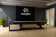 PSD Office Desk Room Wall Mockup, a Product Mockup by Ayy (Thumbnail 9 of 16)