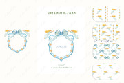 Angels Christmas Watercolor Crest, a Decorative Illustration by LABFcreations (Thumbnail 4 of 4)