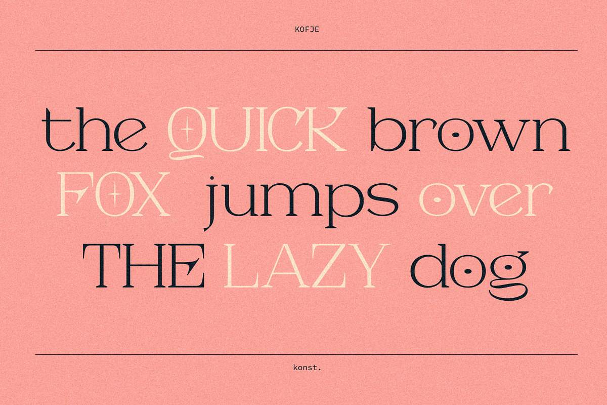 KOFJE - Beauty Serif Fonts, a Serif Font by Konstantine Studio (Photo 5 of 17)