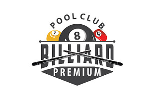billiard club symbols with modern