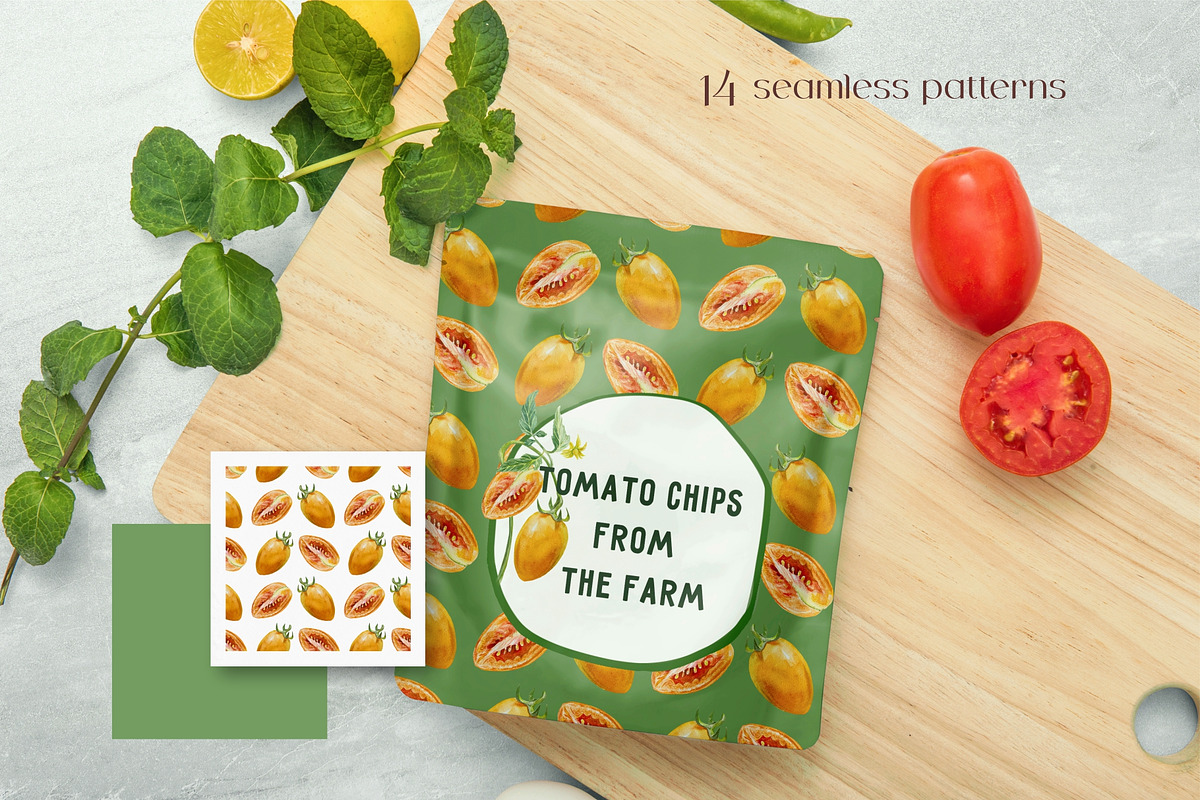 Vegetables Watercolor clip art, a Food Illustration by Farida Bik (Photo 7 of 12)