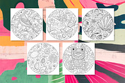 10 Circle Coloring Pages | Nature, an Animal Illustration by ChristinaDesigns (Thumbnail 3 of 7)