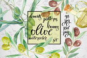 Watercolor olive set, a Food Illustration by maritime_m (Thumbnail 1 of 6)