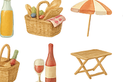 Summer Beach Picnic Essentials, an Object Graphic by RT Studio (Thumbnail 4 of 4)