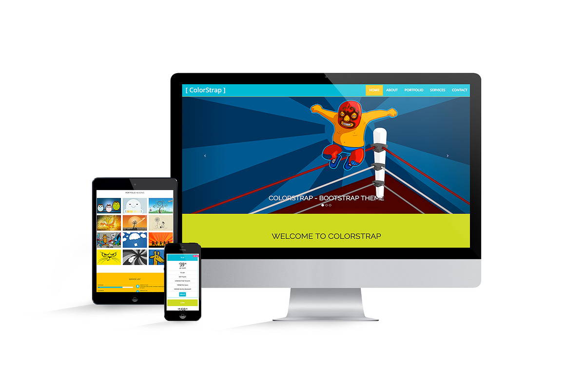 ColorStrap, a Bootstrap Template by NsThemes