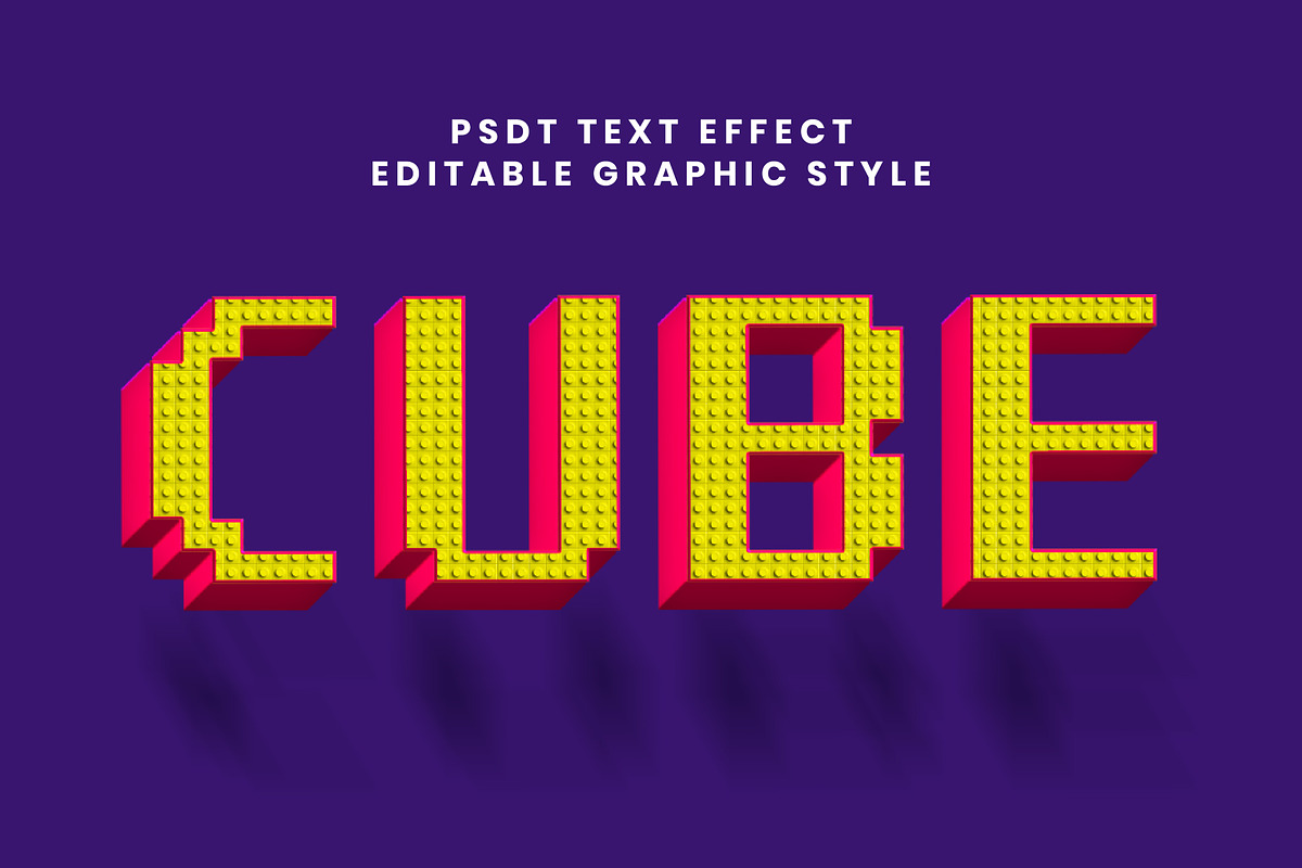 Isometric Block 3D Text Effect
