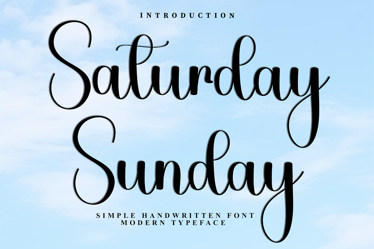 Saturday Sunday, a Handwritten Font by InermediaSTUDIO (Photo 1 of 8)