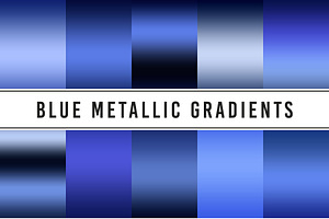 Blue Metallic Gradients