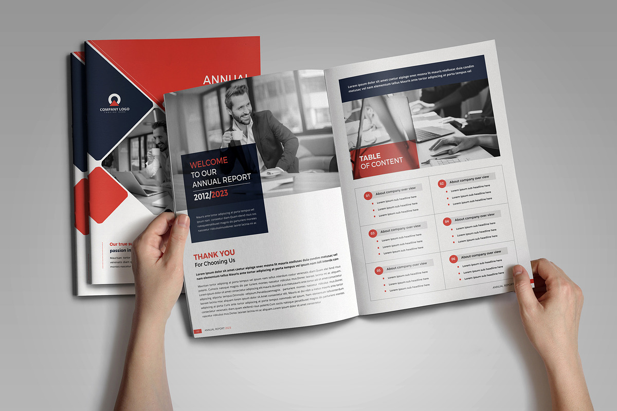 Annual Report Template V2, a Brochure Template by JanySultana (Photo 2 of 16)