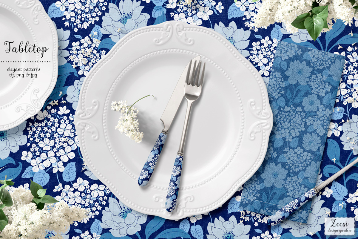 Hydrangea Lace Pattern & Motifs, a Pattern Graphic by Zeesi Design Garden (Photo 3 of 12)