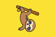 Cute Animal On Branch Pack Cartoon, an Animal Illustration by Artstorystudio (Thumbnail 5 of 5)