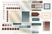 Stamp brushes bundle for Procreate, a Brush Add-On by Let's Art (Thumbnail 3 of 19)