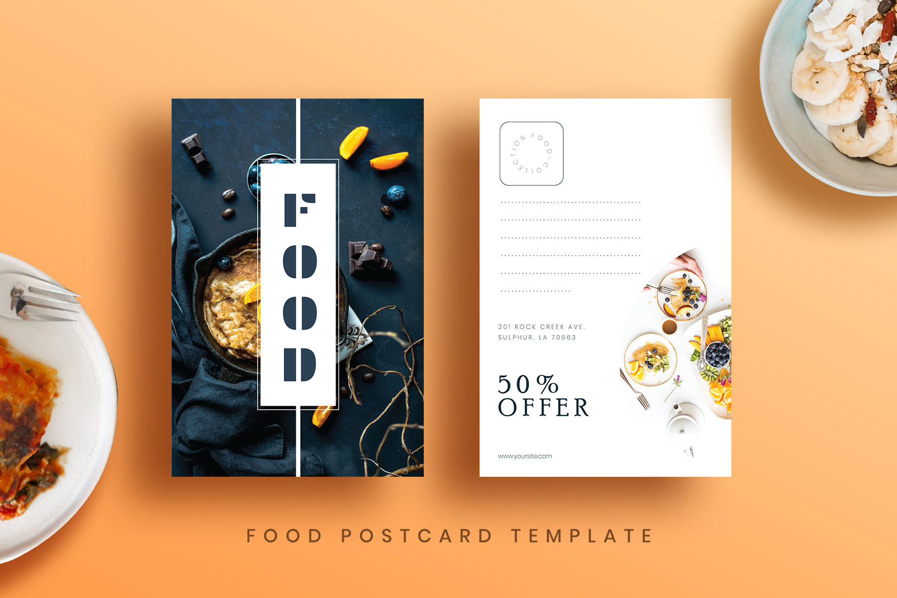 Food Post Card Template, a Card Template by VictorThemes