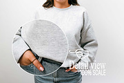 Ash Gildan 18000 Sweatshirt Mockups, a Hoody Mockup by Uncommon Mockups (Thumbnail 2 of 7)