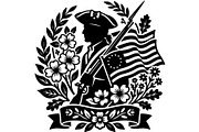 Patriotic Military Emblem Vintage, an Object Graphic by Gfx_Store (Thumbnail 3 of 16)