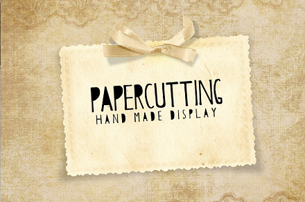 Papercutting Fonts, a Script Font by Creativetacos