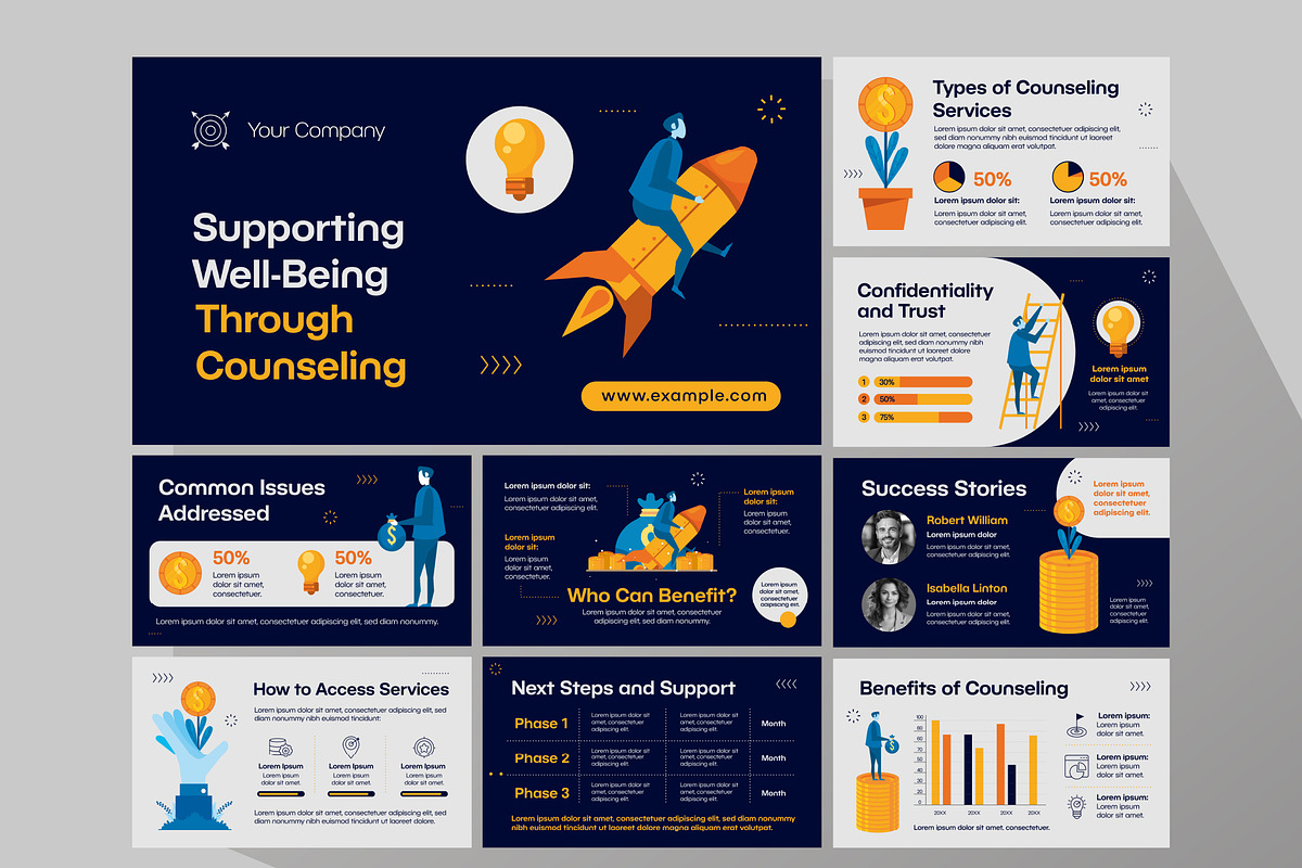 Counseling Service Presentation, a Templates & Theme by studiogstock (Photo 1 of 3)