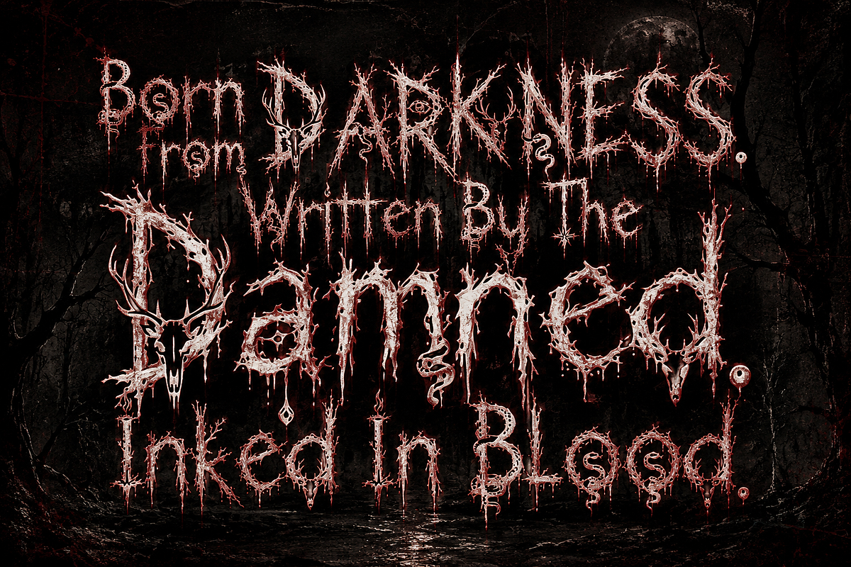 CultsithRitual - Cursed Damned, a Handwritten Font by HypeWorksCo (Photo 2 of 9)