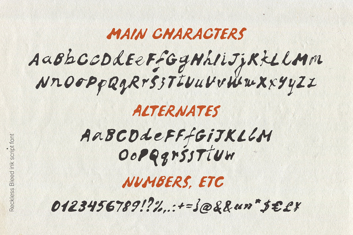 Reckless Bleed Ink Script Font, a Script Font by TD fonts (Photo 7 of 10)