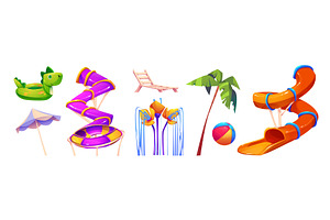 Waterpark slide and equipment for, a Sport Illustration by art PVP - market