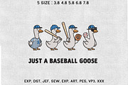 Just A Baseball Goose Funny Design, an Illustration by Moss Rose (Thumbnail 1 of 3)