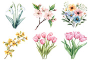 Botanical Spring Blooms Png, an Illustration by CitraGraphics (Thumbnail 4 of 5)