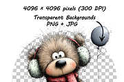 21 Teddy Bear Birthday Party Clipart, a Graphic by one-touch (Thumbnail 11 of 18)