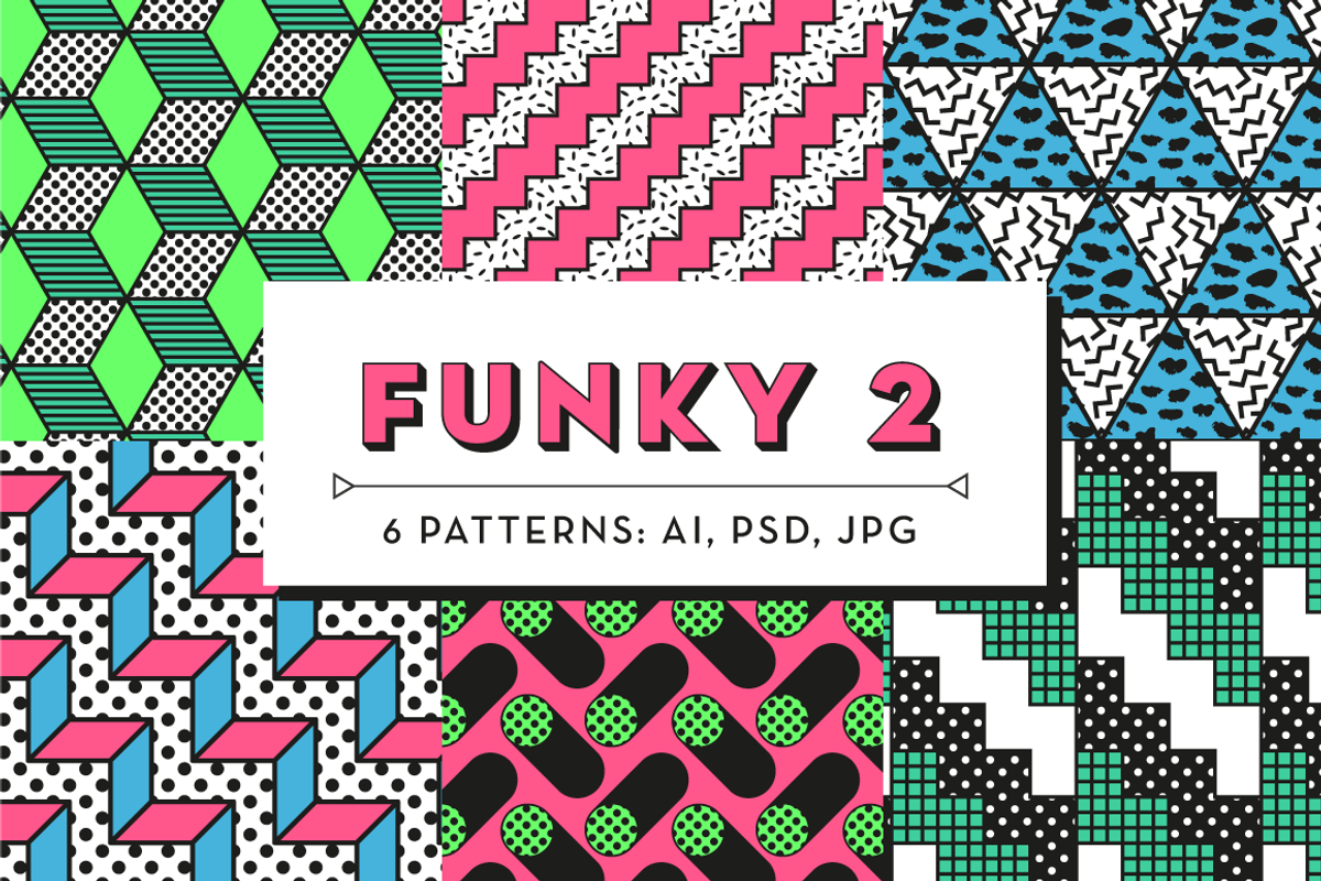 Funky Patterns 2, a Pattern Graphic by kloroform
