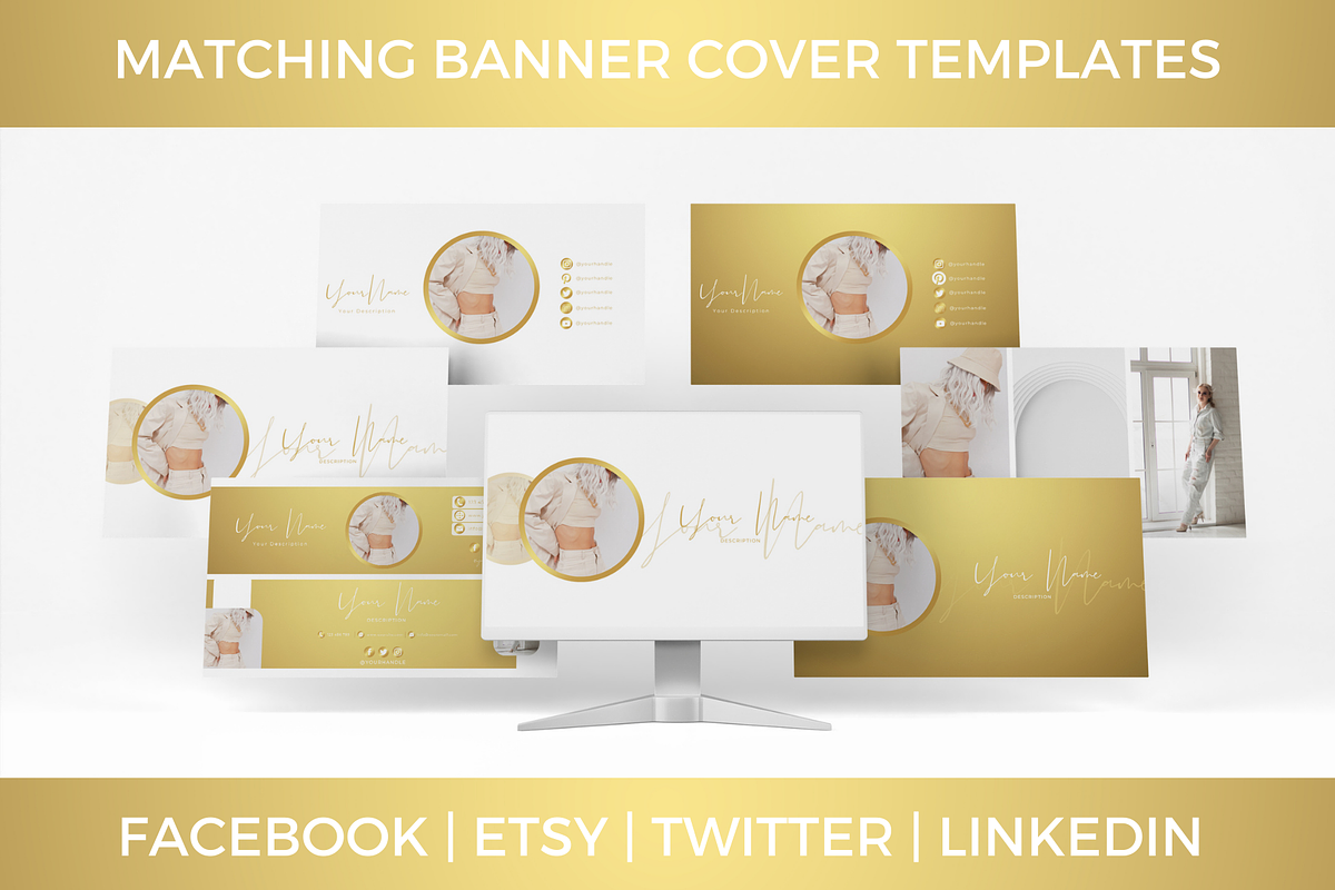Gold | Small Business Branding Kit, a Stationery Template by CoCreatorDesigns (Photo 4 of 10)