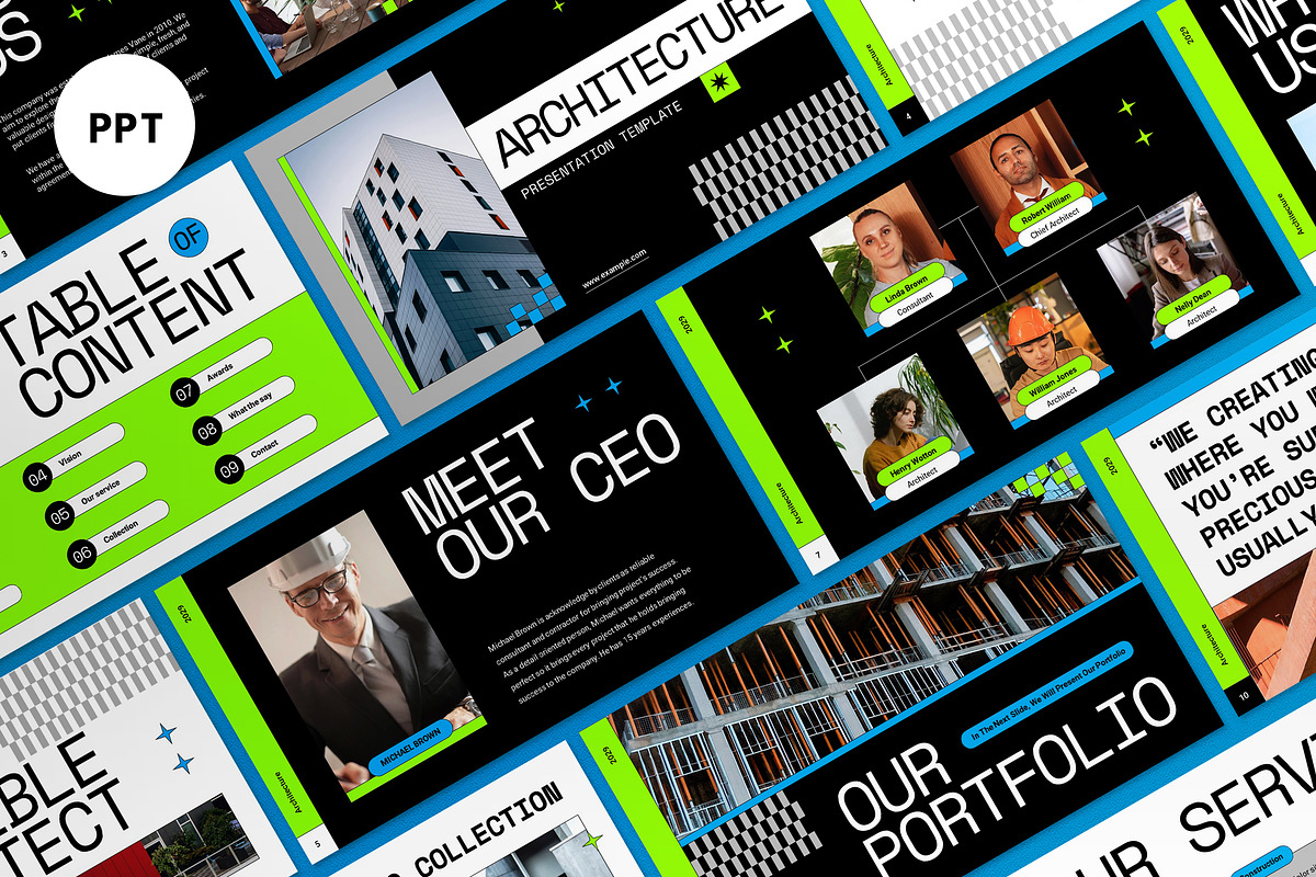 Black Architecture Power Point, a Presentation Template by graphicook (Photo 1 of 4)