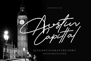 Austin Capittal - Signature Font, a Handwritten Font by Burhan Afif (Thumbnail 1 of 11)