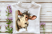 Quirky Peeking Farm Animals Clipart, an Illustration by OK Design (Thumbnail 5 of 6)