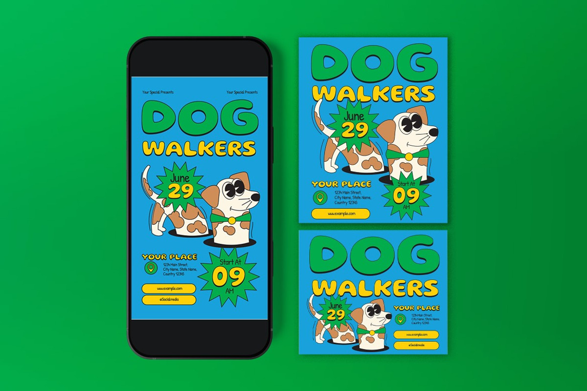 Dog Walker Flyer preview 3