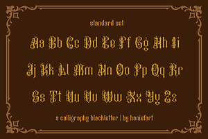 Decor - Blackletter Font