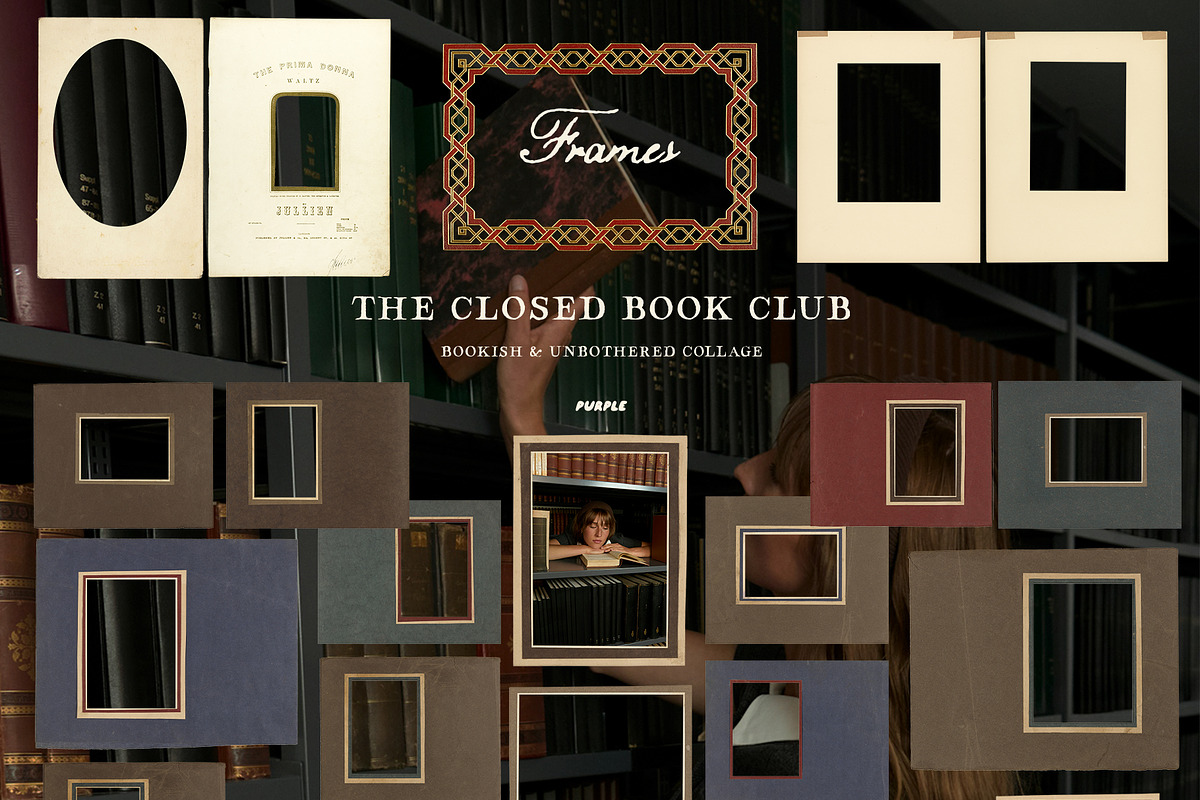 The Closed Book Club Vintage Collage, an Object Graphic by Purple (Photo 7 of 15)