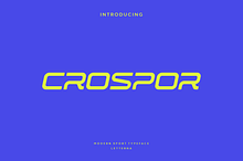Crospor - Modern Sport Typeface