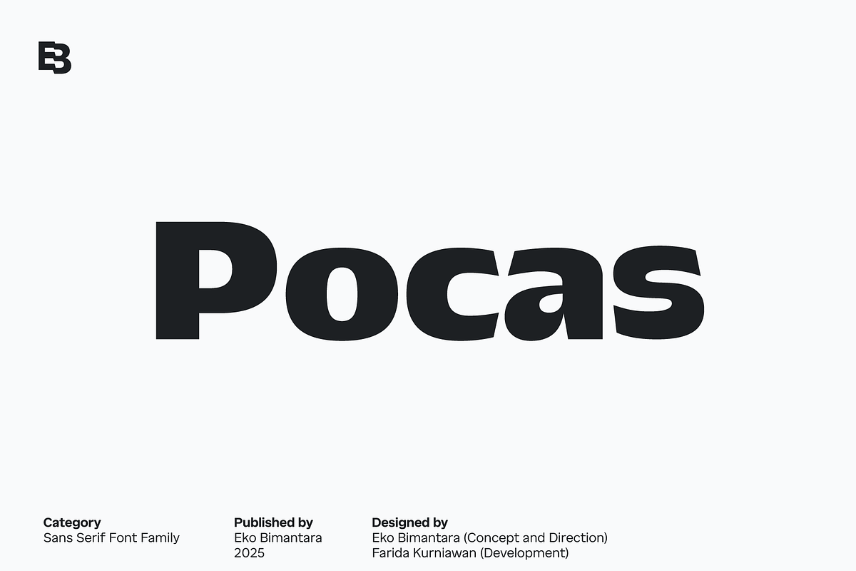 Pocas; 48 Sans Serif Fonts, a Sans Serif Font by Eko Bimantara (Photo 1 of 17)