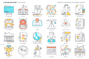 Color line icons, an Outline Icon by Howcolour (Thumbnail 15 of 32)