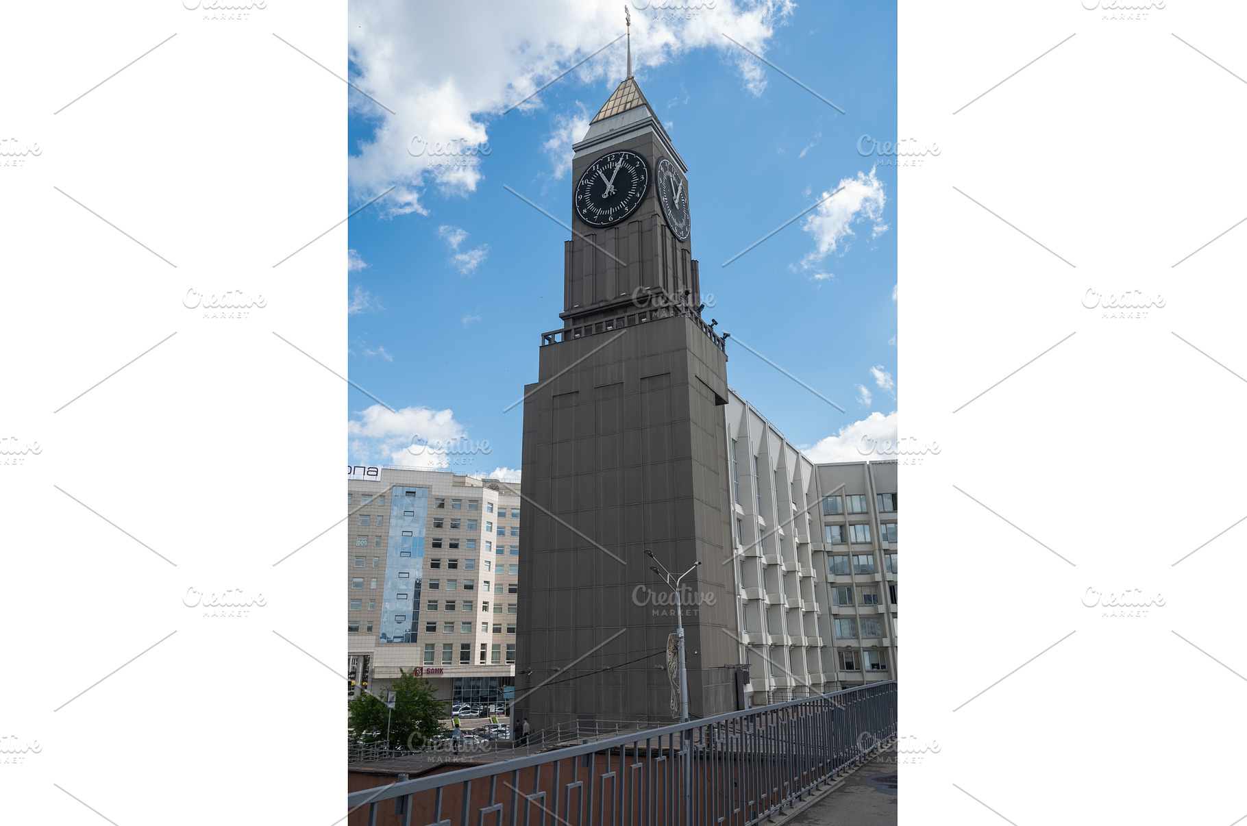 Krasnoyarsk Clock Tower in, an Architecture Photo by Jan Jack Russo Media