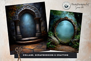 Medieval Fantasy Backgrounds & Frame, a Background Graphic by ThatsDesignArt (Thumbnail 6 of 10)